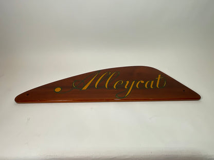 Yacht Quarterboard from the Alleycat