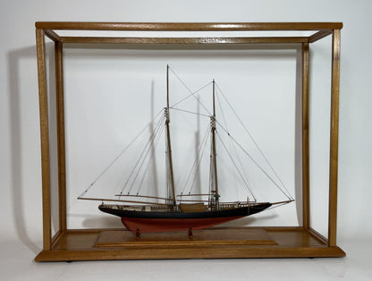 Columbia Schooner Ship Model in Case