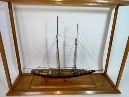 Columbia Schooner Ship Model in Case