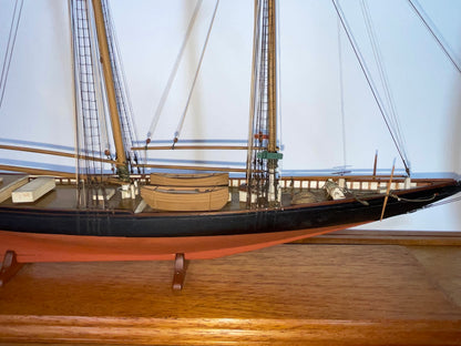 Columbia Schooner Ship Model in Case