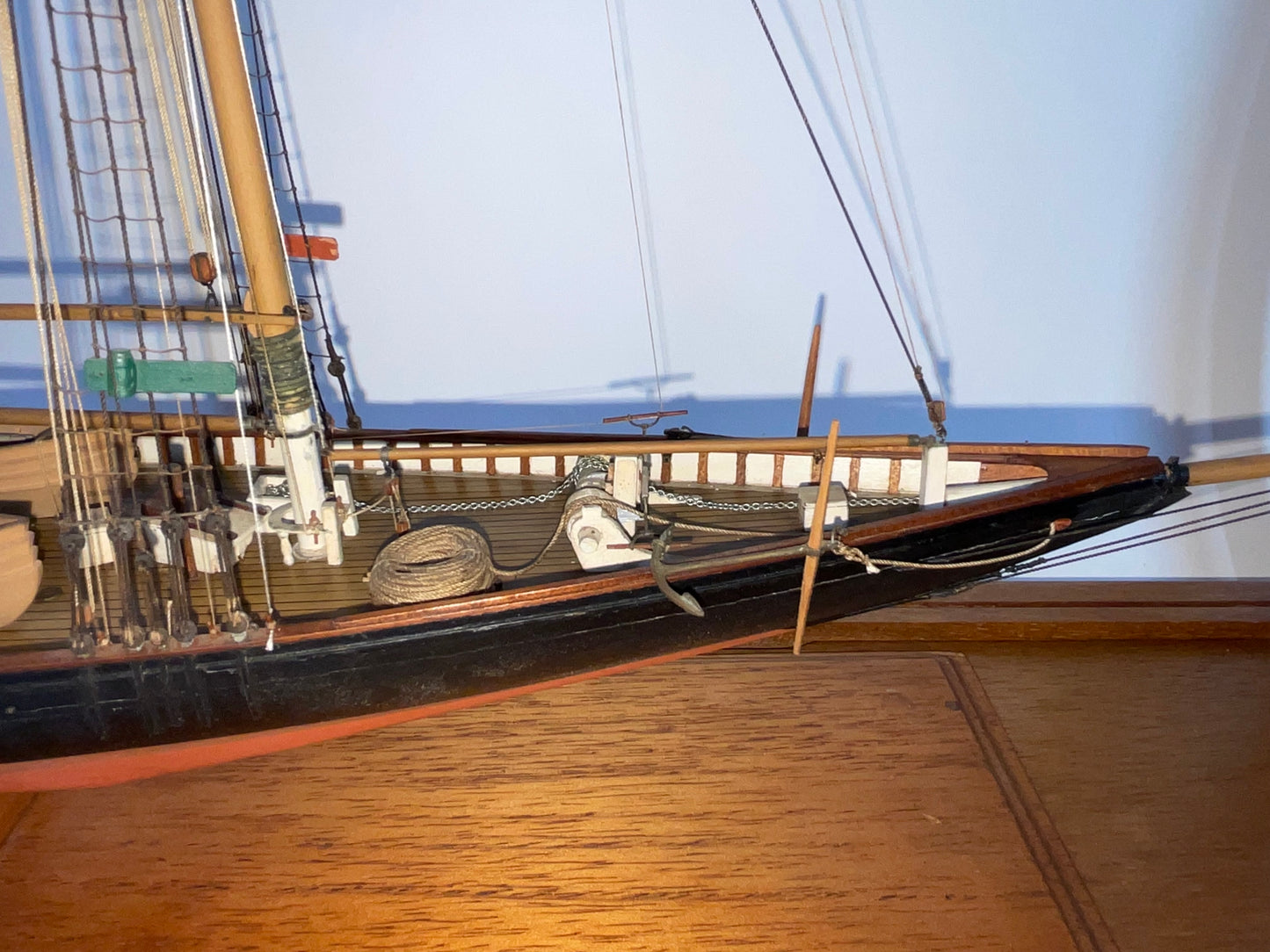 Columbia Schooner Ship Model in Case