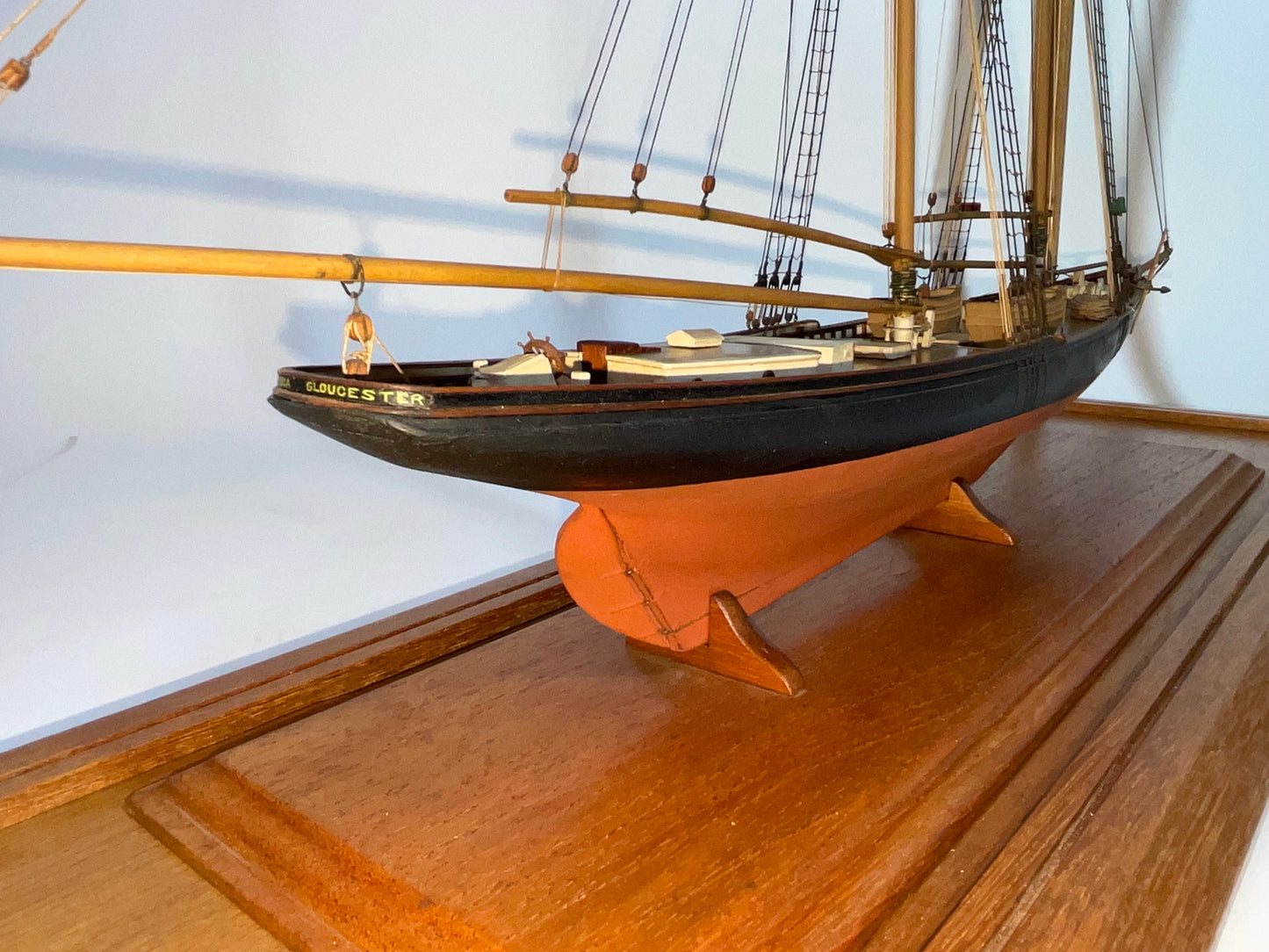 Columbia Schooner Ship Model in Case