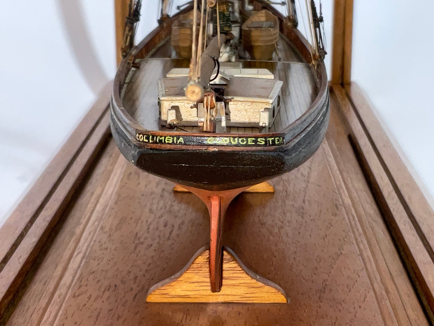 Columbia Schooner Ship Model in Case