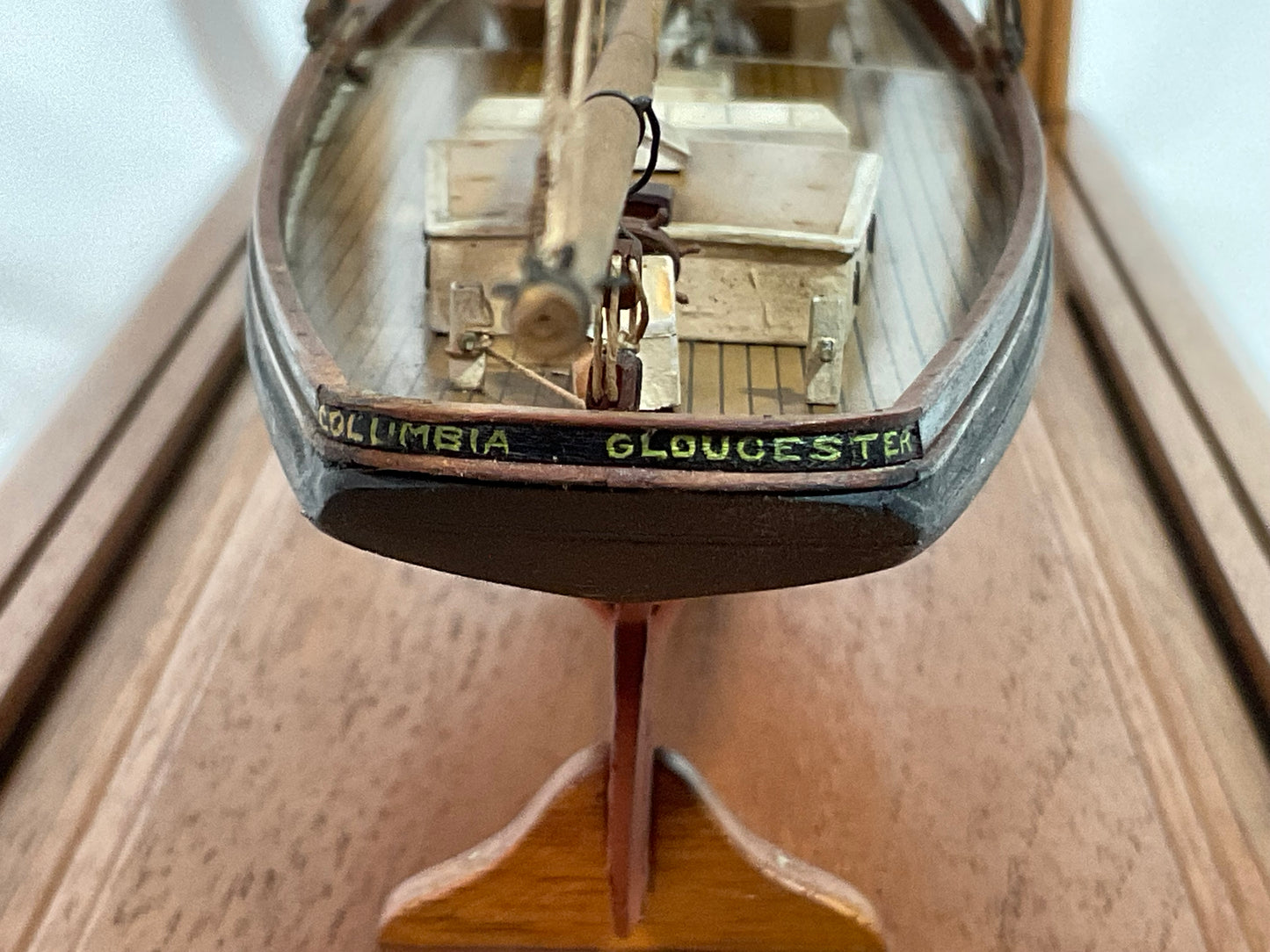 Columbia Schooner Ship Model in Case