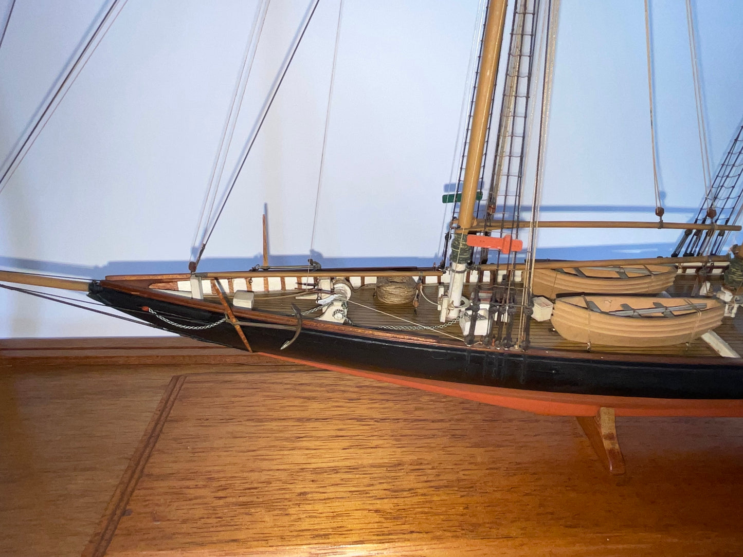 Columbia Schooner Ship Model in Case