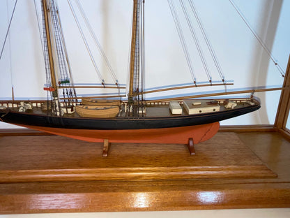 Columbia Schooner Ship Model in Case