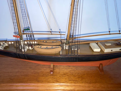 Columbia Schooner Ship Model in Case