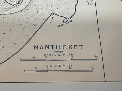 1907 Chart of Nantucket Harbor by George Eldridge