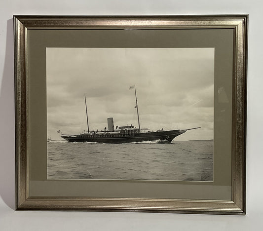 Photograph of J.P. Morgan's Yacht Corsair on Sea Trials