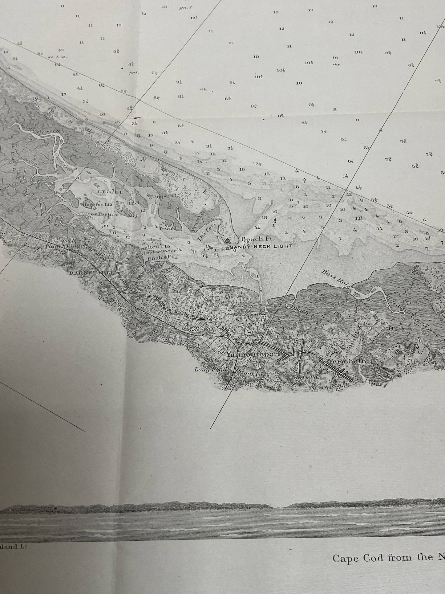 US Coast Survey Chart Of Cape Cod Bay