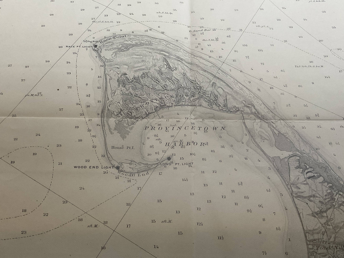 US Coast Survey Chart Of Cape Cod Bay