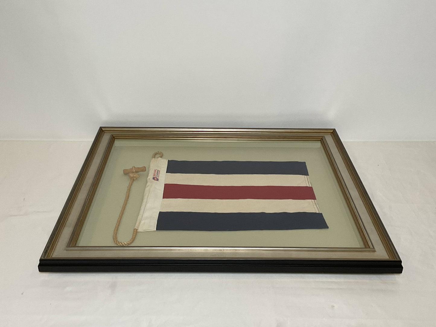 Framed International Code of Signals Charlie (C) Linen Flag