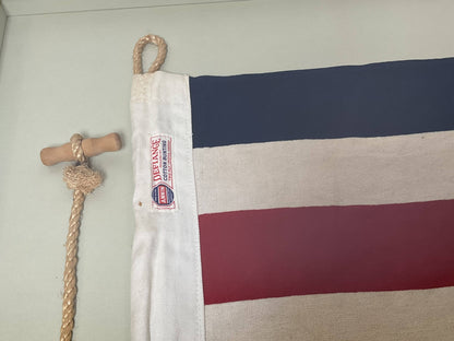 Framed International Code of Signals Charlie (C) Linen Flag