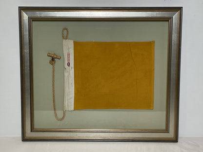 Framed International Code of Signals Quebec (Q) Linen Flag