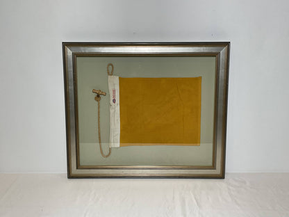 Framed International Code of Signals Quebec (Q) Linen Flag
