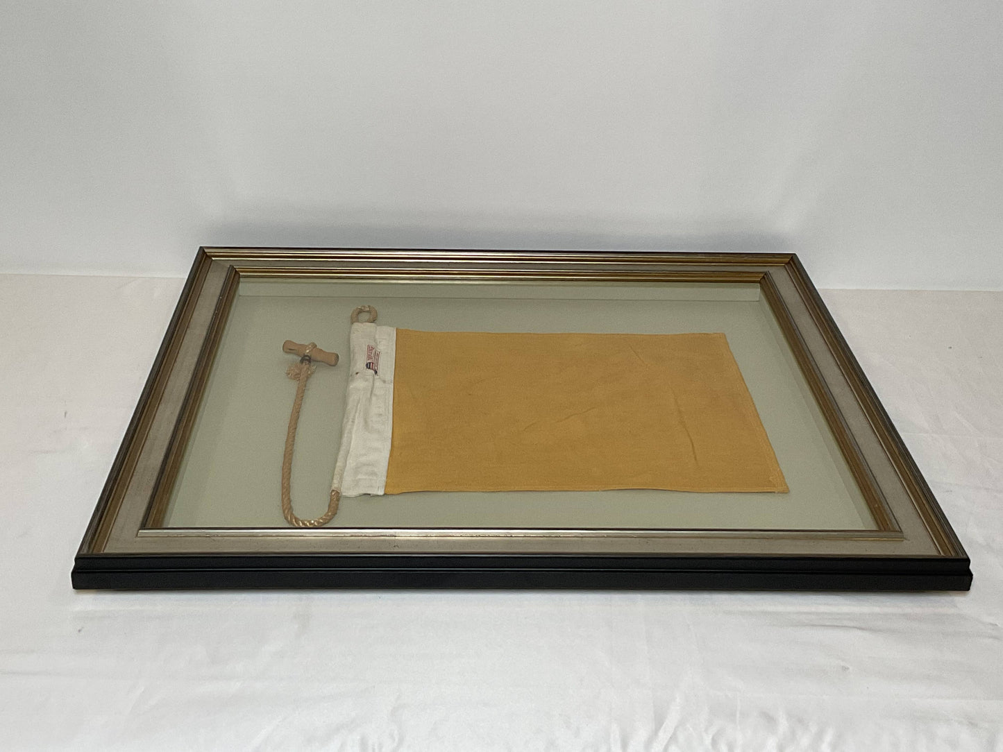 Framed International Code of Signals Quebec (Q) Linen Flag