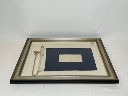 Framed International Code of Signals Papa (P) Linen Flag