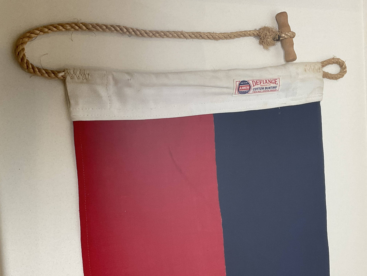 Framed International Code of Signals Echo (E) Linen Flag