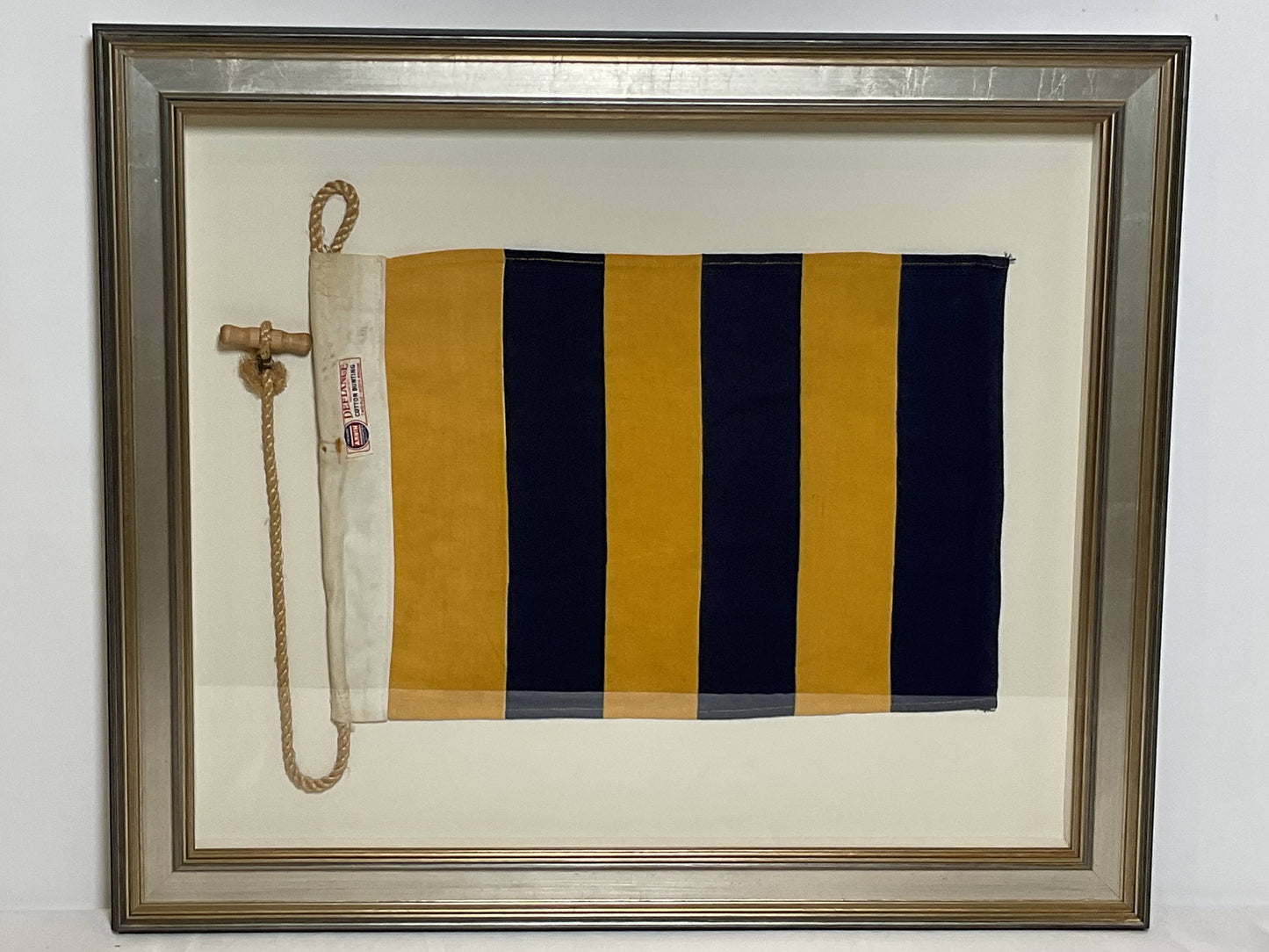 Framed International Code of Signals Golf (G) Linen Flag