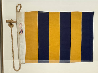 Framed International Code of Signals Golf (G) Linen Flag
