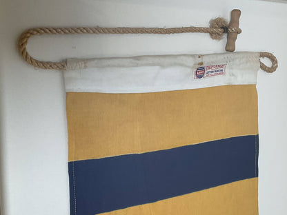 Framed International Code of Signals Golf (G) Linen Flag
