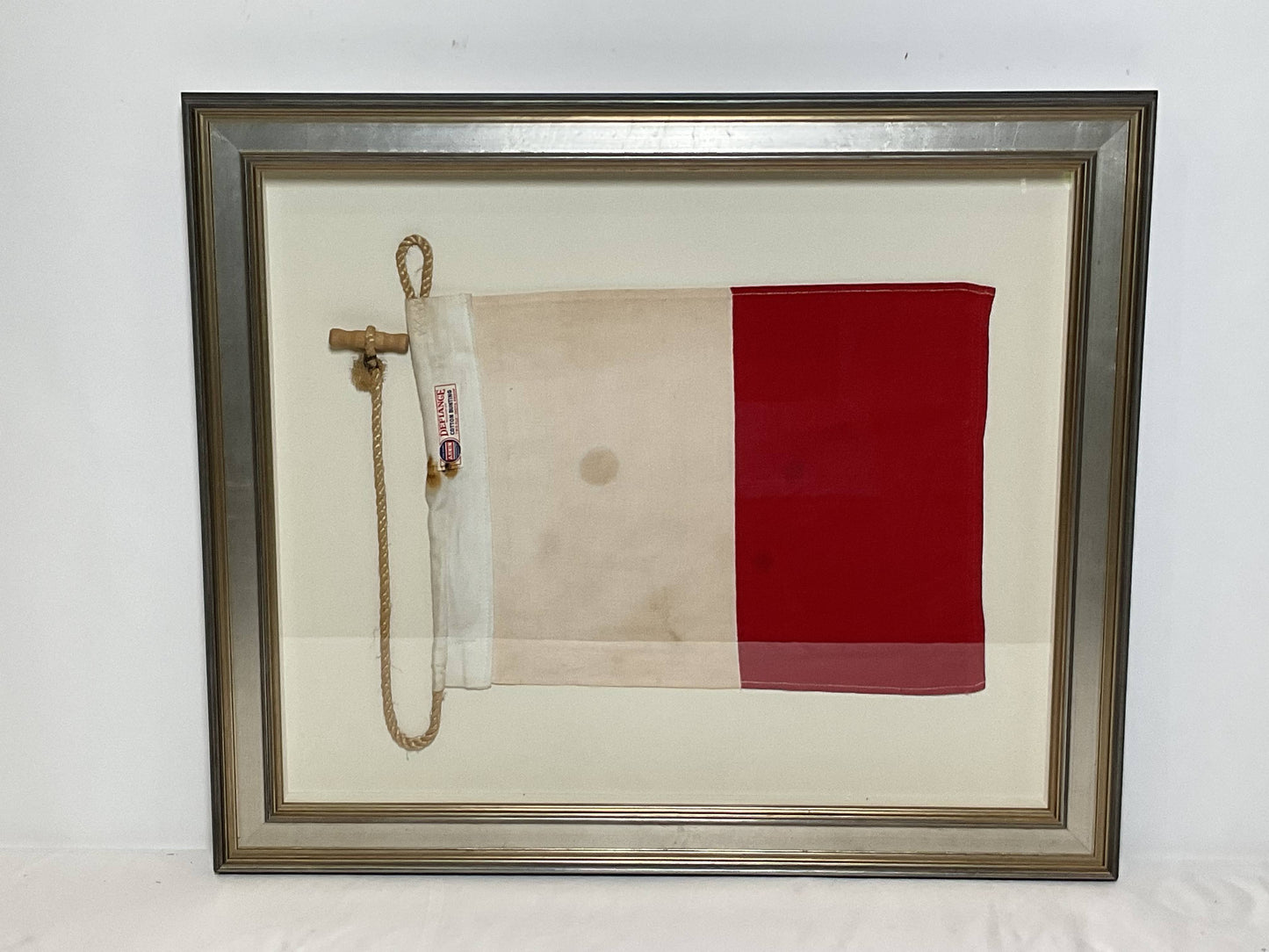 Framed International Code of Signals Hotel (H) Linen Flag