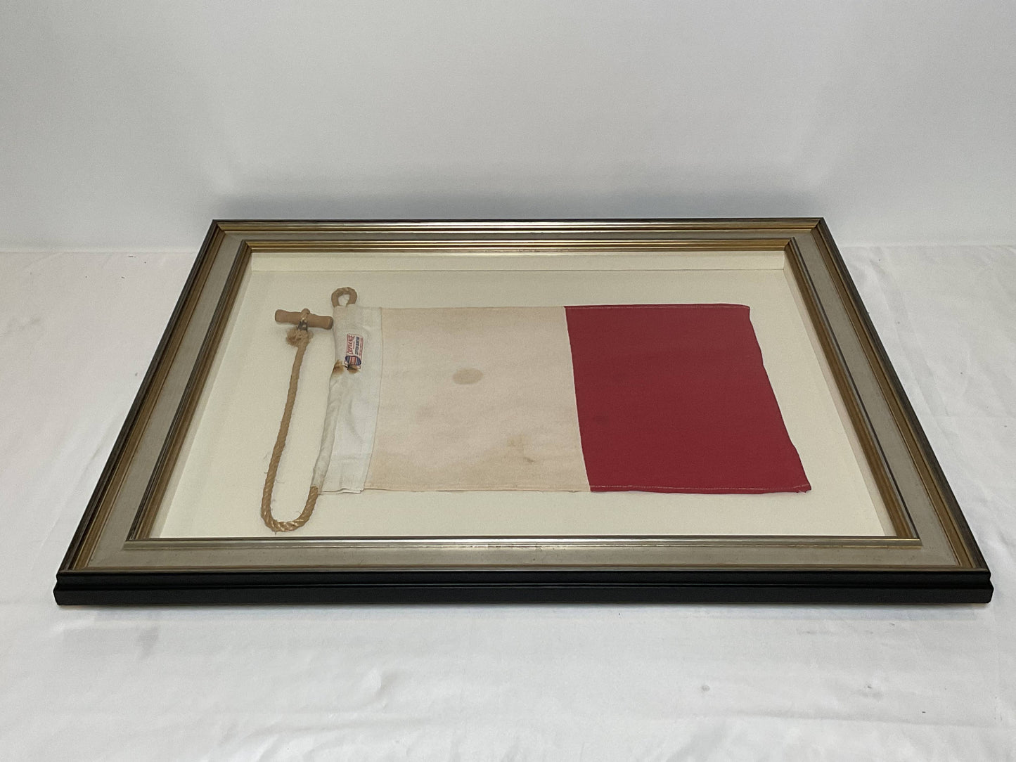 Framed International Code of Signals Hotel (H) Linen Flag