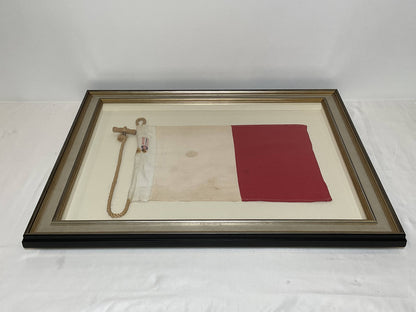 Framed International Code of Signals Hotel (H) Linen Flag