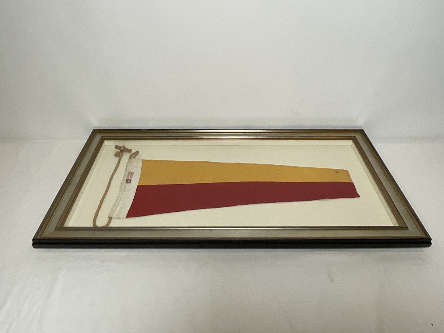 Framed International Code of Signals Numeral 7 Pennant Linen Flag