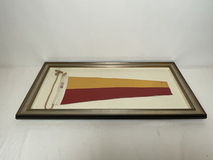 Framed International Code of Signals Numeral 7 Pennant Linen Flag