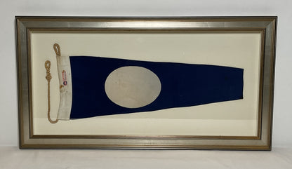 Framed International Code of Signals Numeral 2 Pennant Linen Flag