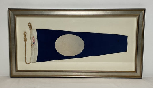 Framed International Code of Signals Numeral 2 Pennant Linen Flag