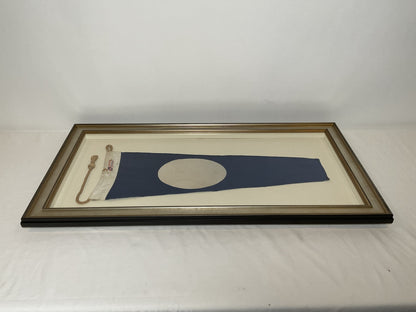 Framed International Code of Signals Numeral 2 Pennant Linen Flag