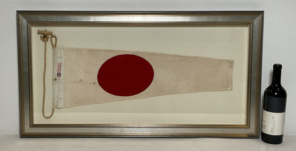 Framed International Code of Signals Numeral 1 Pennant Linen Flag
