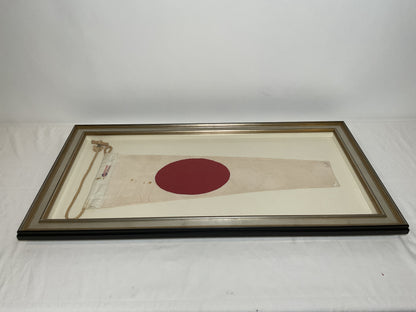 Framed International Code of Signals Numeral 1 Pennant Linen Flag