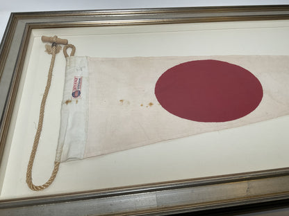 Framed International Code of Signals Numeral 1 Pennant Linen Flag