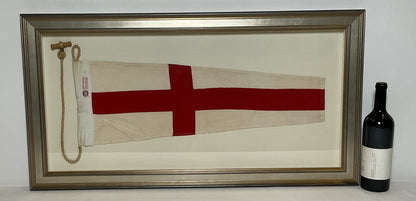 Framed International Code of Signals Numeral 8 Linen Pennant
