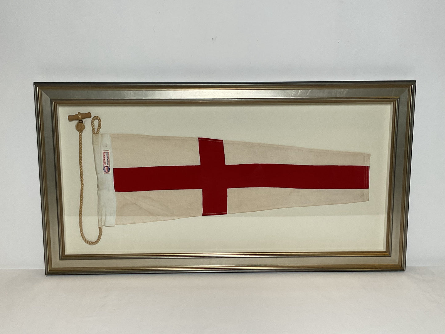 Framed International Code of Signals Numeral 8 Linen Pennant