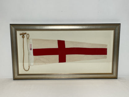 Framed International Code of Signals Numeral 8 Linen Pennant
