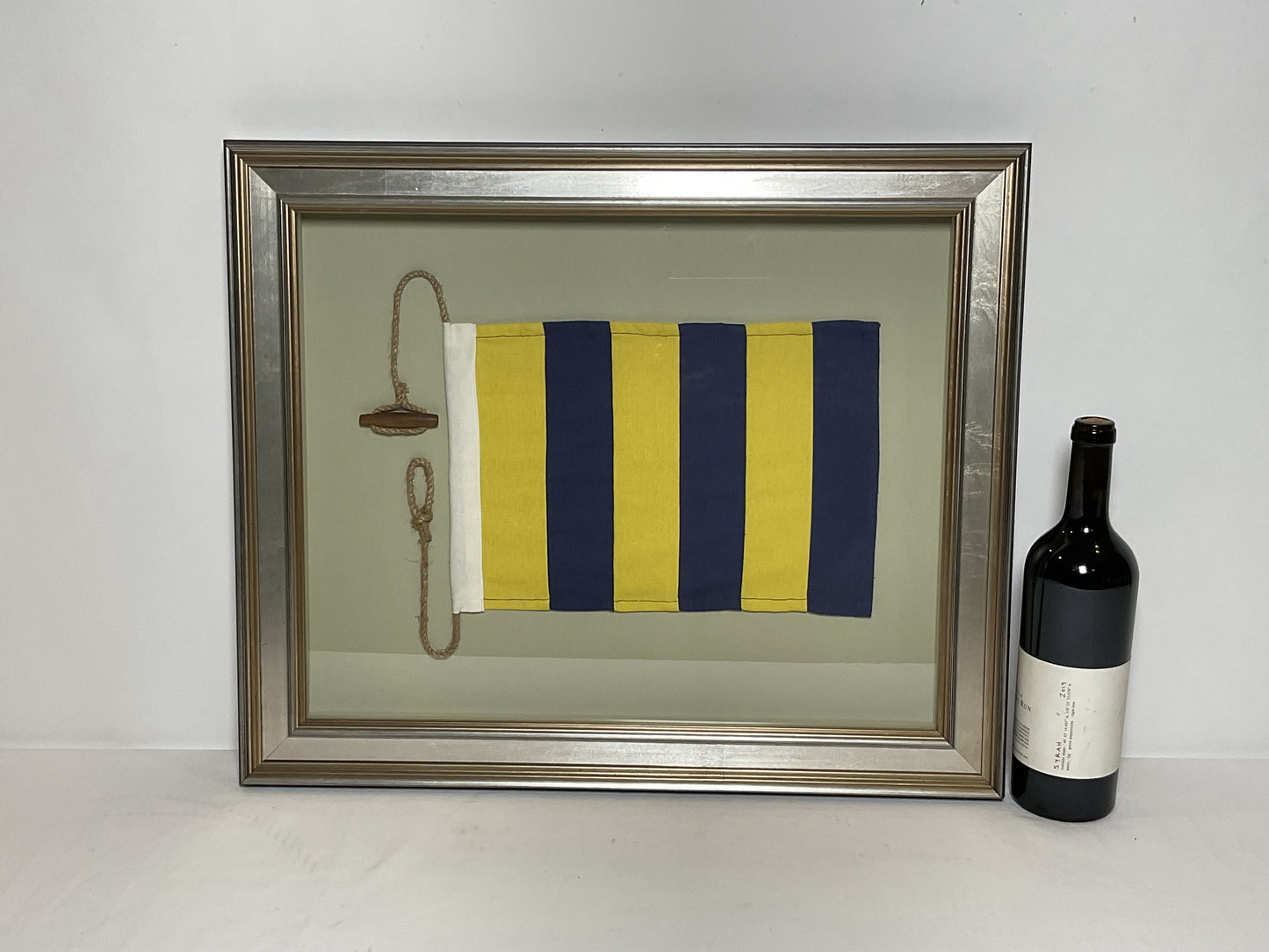 Framed International Code of Signals Golf (G) Linen Flag