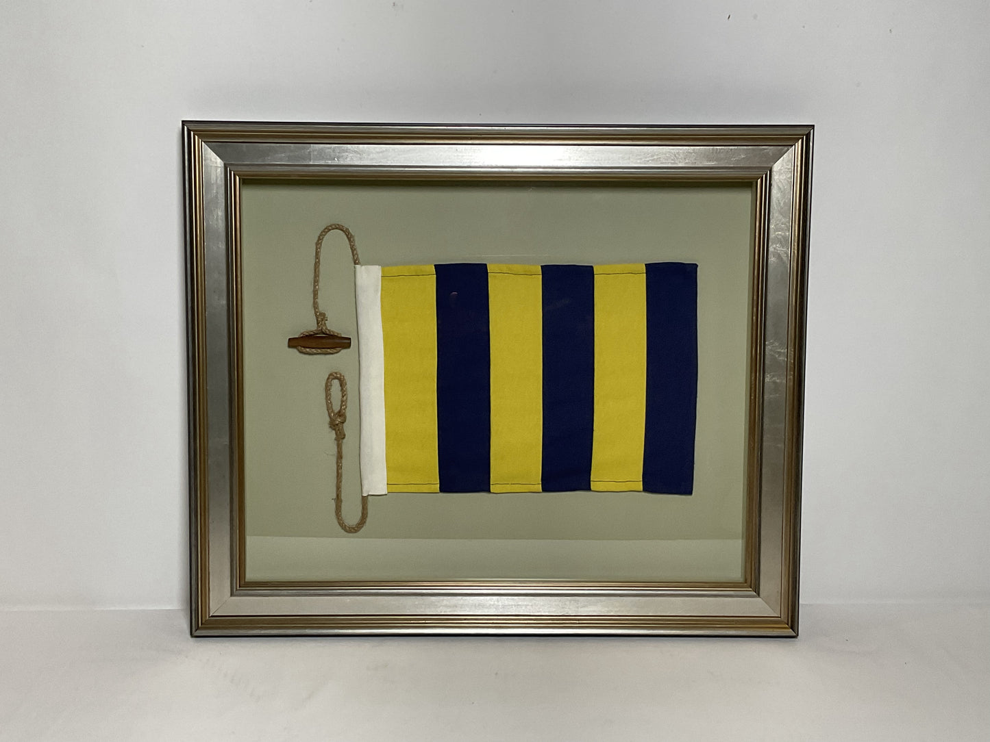 Framed International Code of Signals Golf (G) Linen Flag
