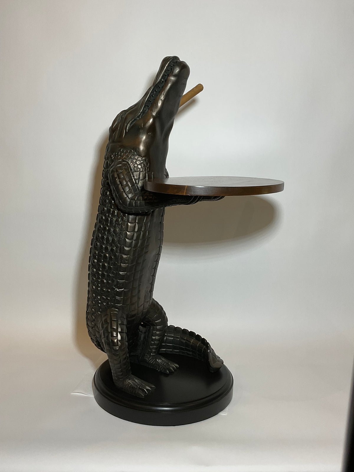 Carved Wood Alligator Wine Table – Lannan Gallery