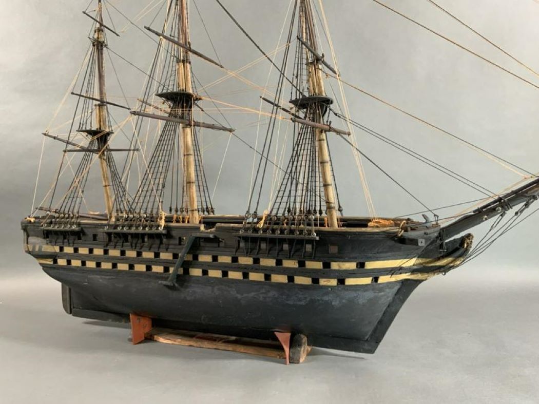 Antique Ship Model - Lannan Gallery