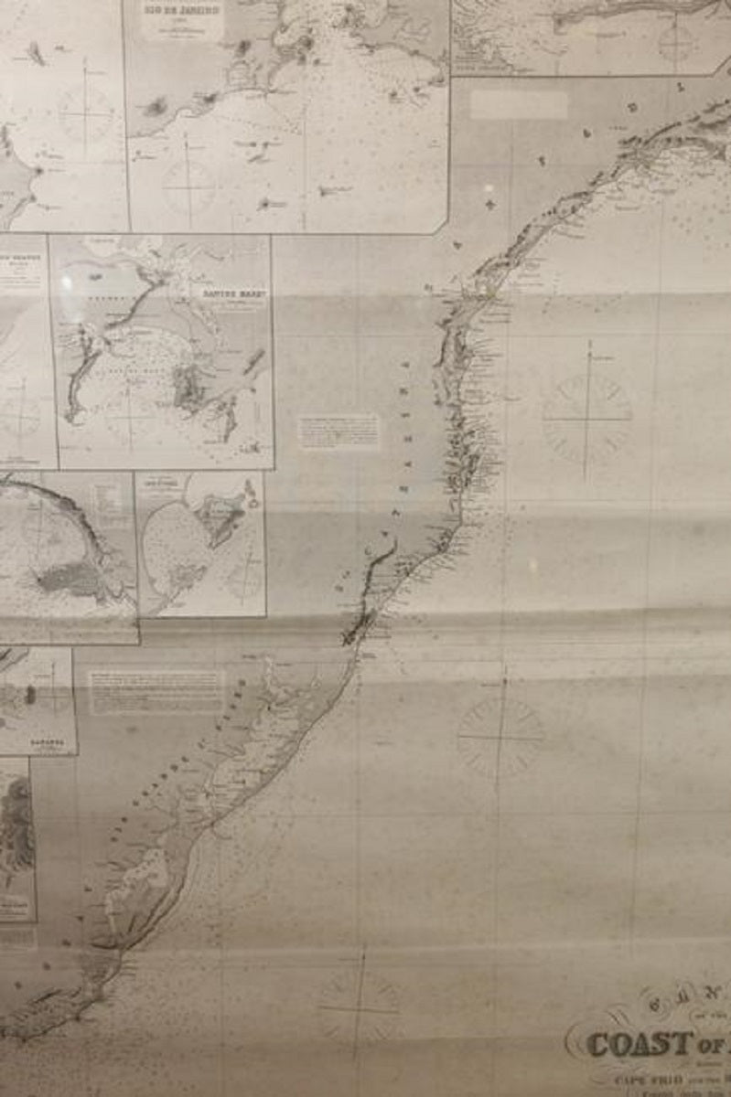 Imray Ocean Chart Of The Coast Of Brazil 1876 - Lannan Gallery