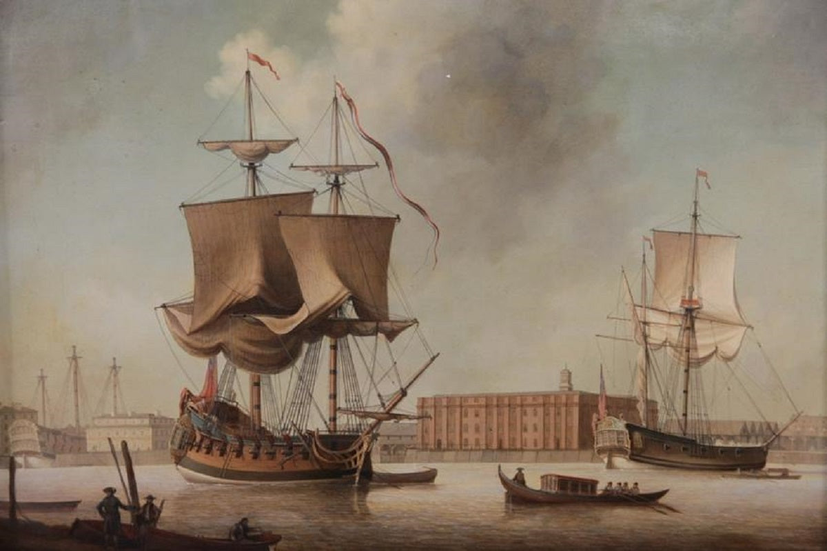 Ships In Harbor By Louis Dodd - Lannan Gallery