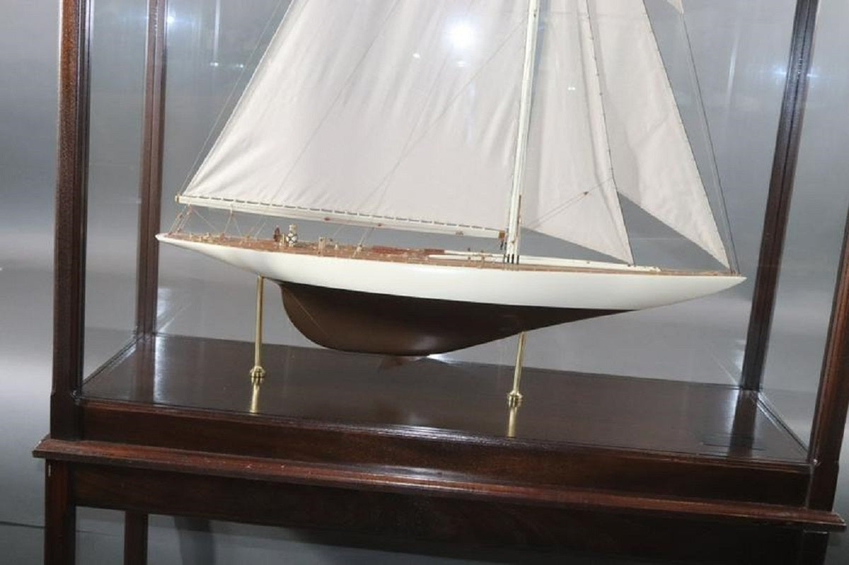 Four Foot Cased J Boat America's Cup Yacht "Enterprise" - Lannan Gallery