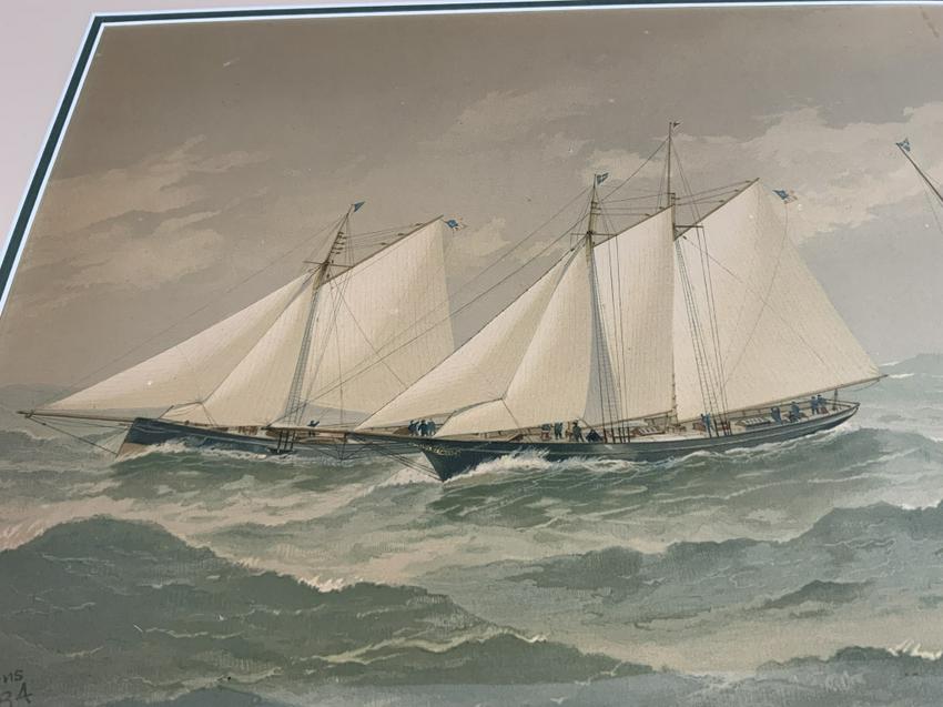 Fred Cozzens American Yachting Print - Lannan Gallery