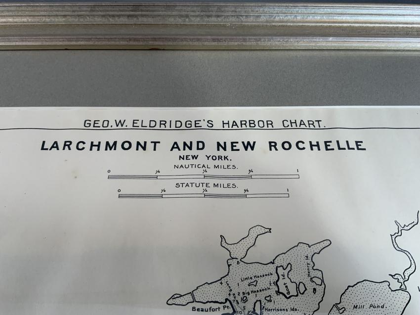 Maritime Chart Of Larchmont New York - Lannan Gallery