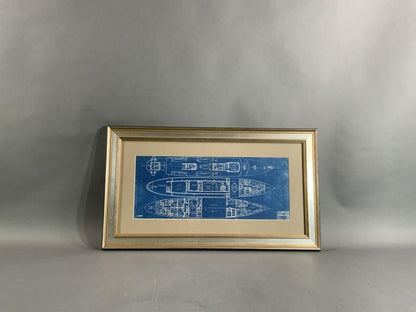 Cox And Stevens Blueprint Of Yacht Robador - Lannan Gallery