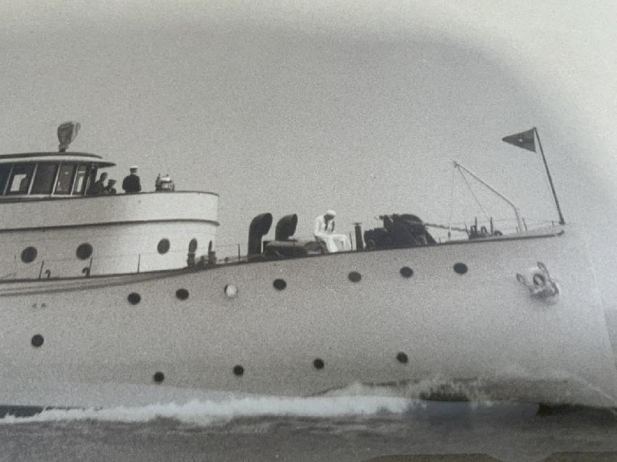 Framed Edwin Levick Photo Of Yacht Caritas - Lannan Gallery